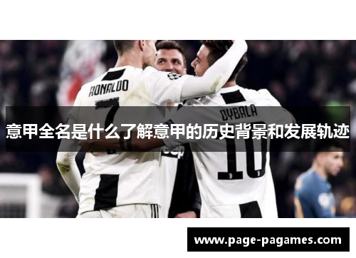 意甲全名是什么了解意甲的历史背景和发展轨迹